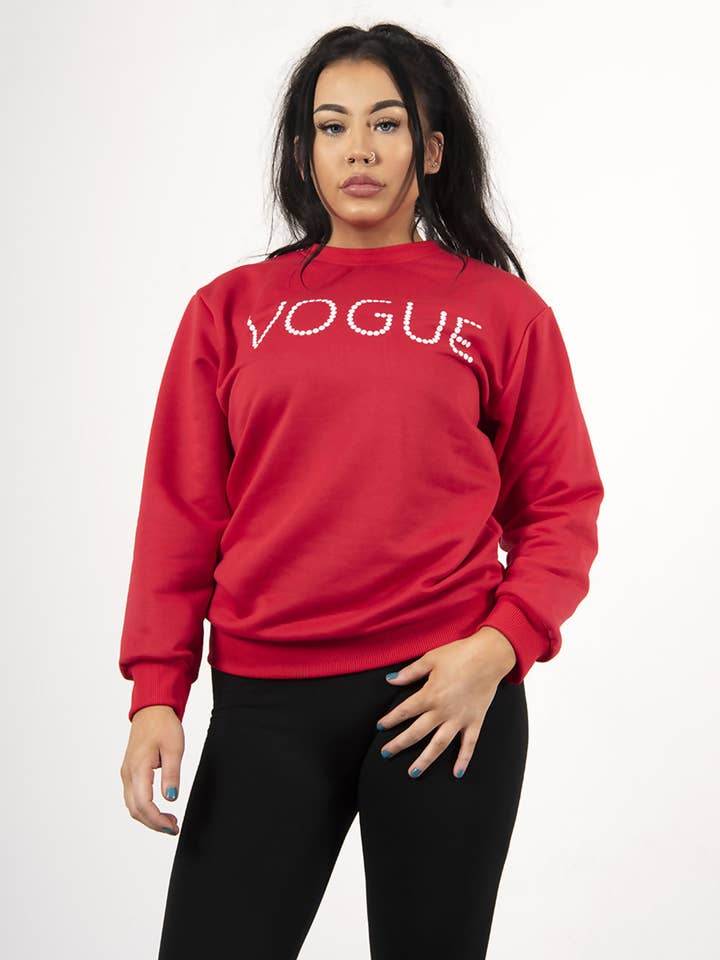 justyouroutfit - Venta al por mayor Sudadera estampada - Mujer - SUDADERA VOGUE