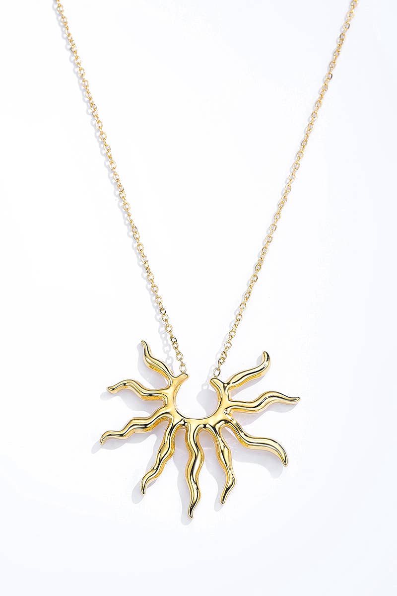 BYREN | ÉLINE L'ATELIER - Wholesale Pendant/Charm Necklace - Sunbeam Necklace in stainless steel 224AQ139