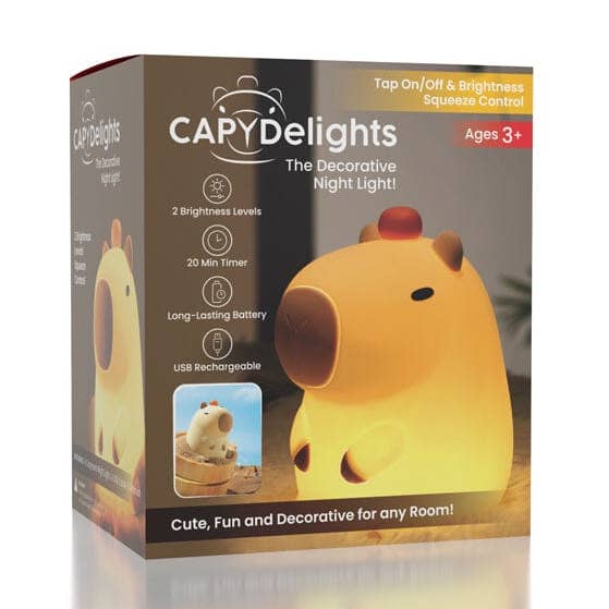 CapyDelights: The Adorable Decorative Capybara Night Light for wholesale by Showcase