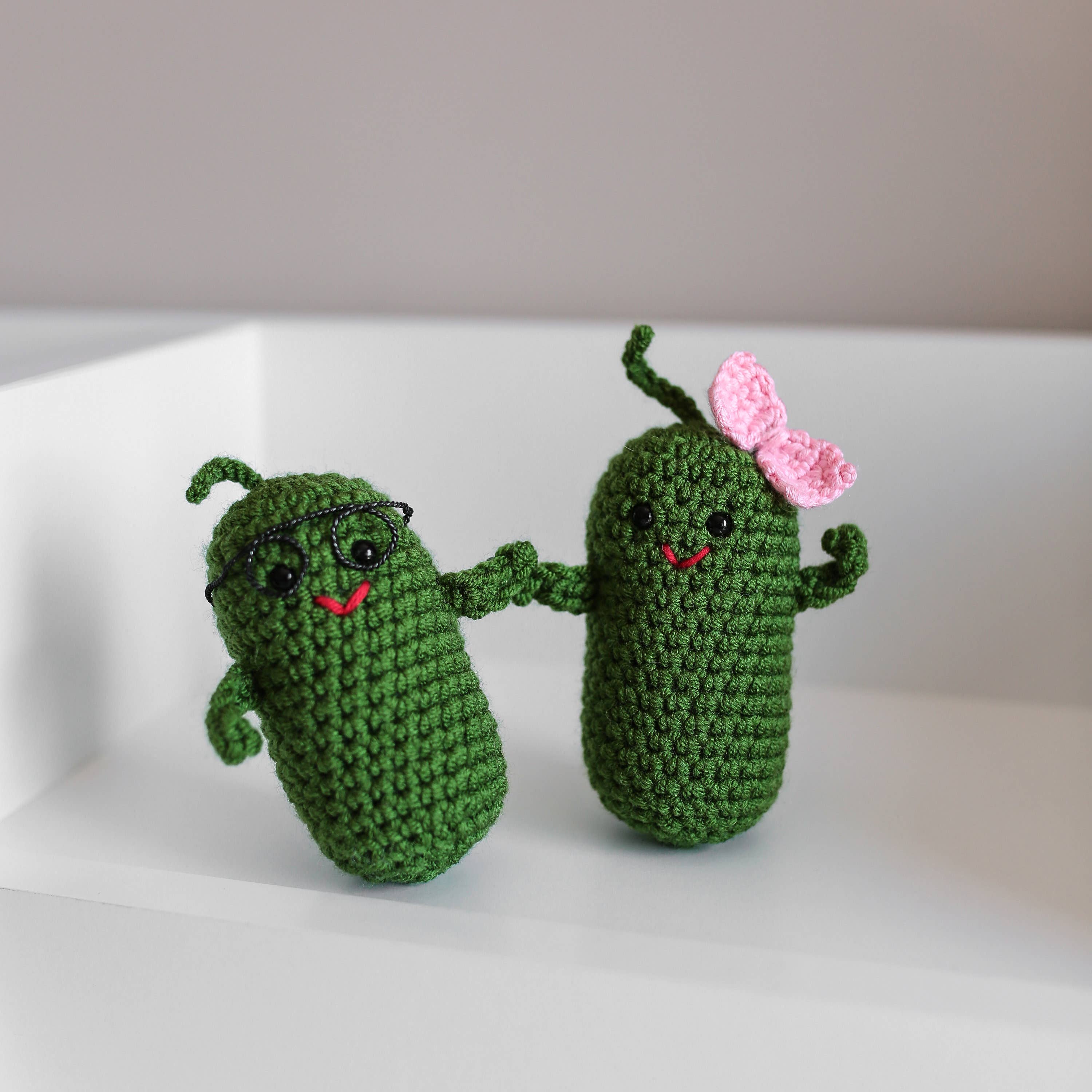 TOMOPOD LLC - Wholesale Decorative Tabletop Object - Emotional Support Pickle Crochet, Housewarming Gift