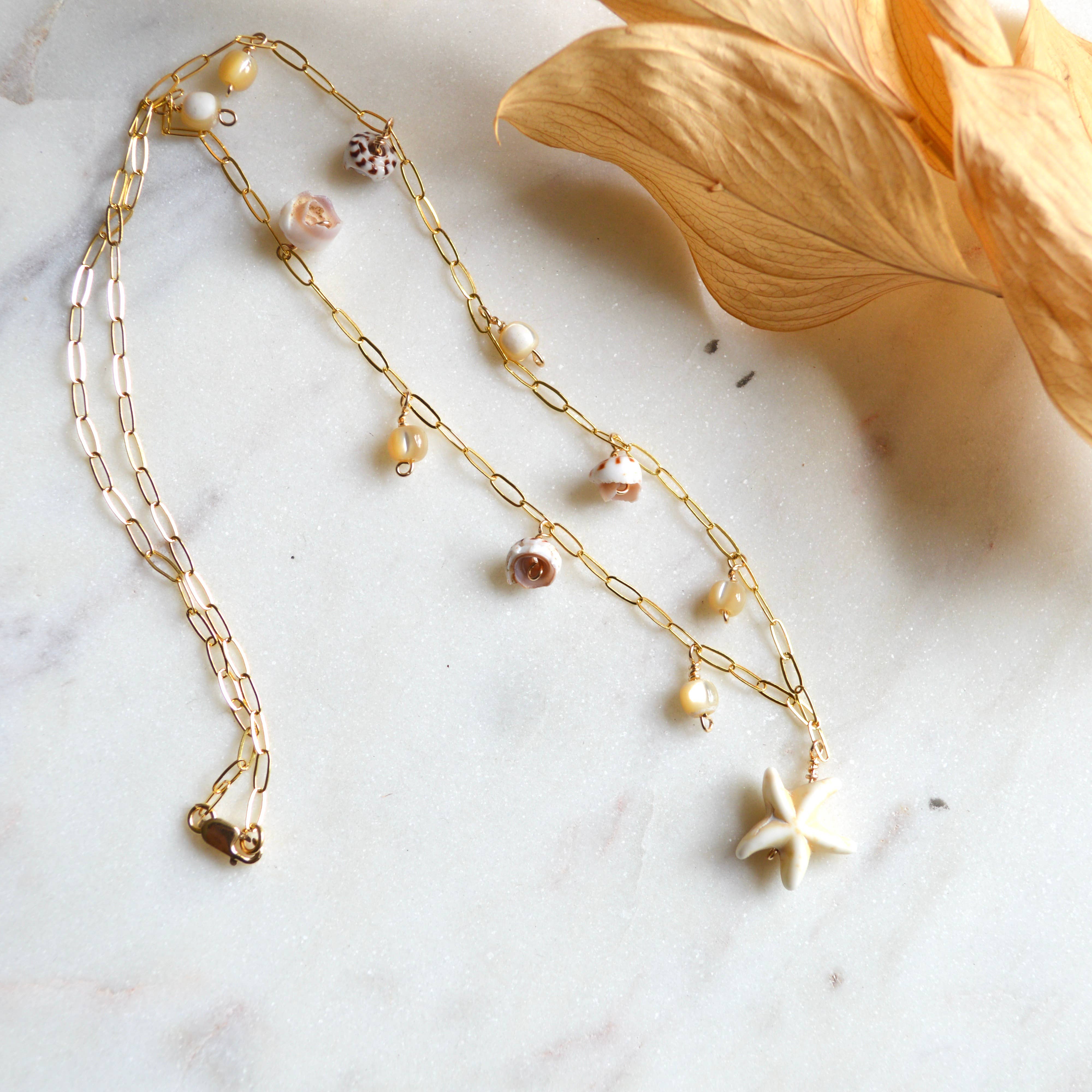 Salty But Sweet - Wholesale Pendant/Charm Necklace - Star Shell Necklace5