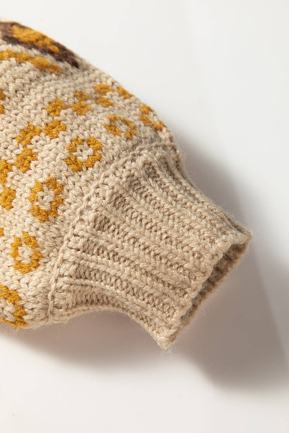 Khaki Vestlig strikket cardigan med knapper og V-hals for engroshandel på Faire6