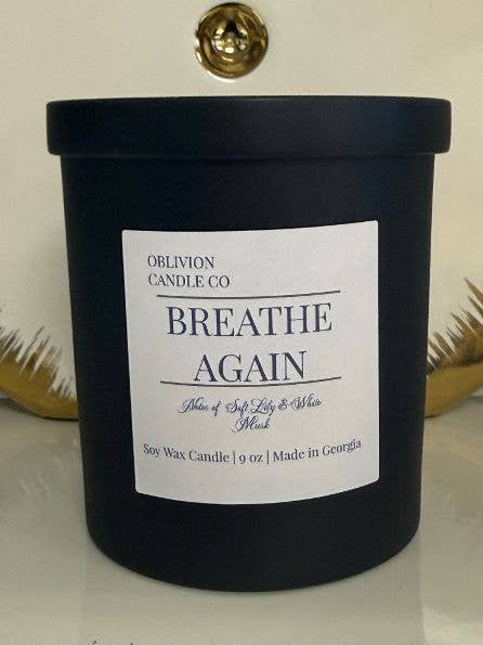 BREATHE AGAIN for wholesale by Oblivion Candle Co