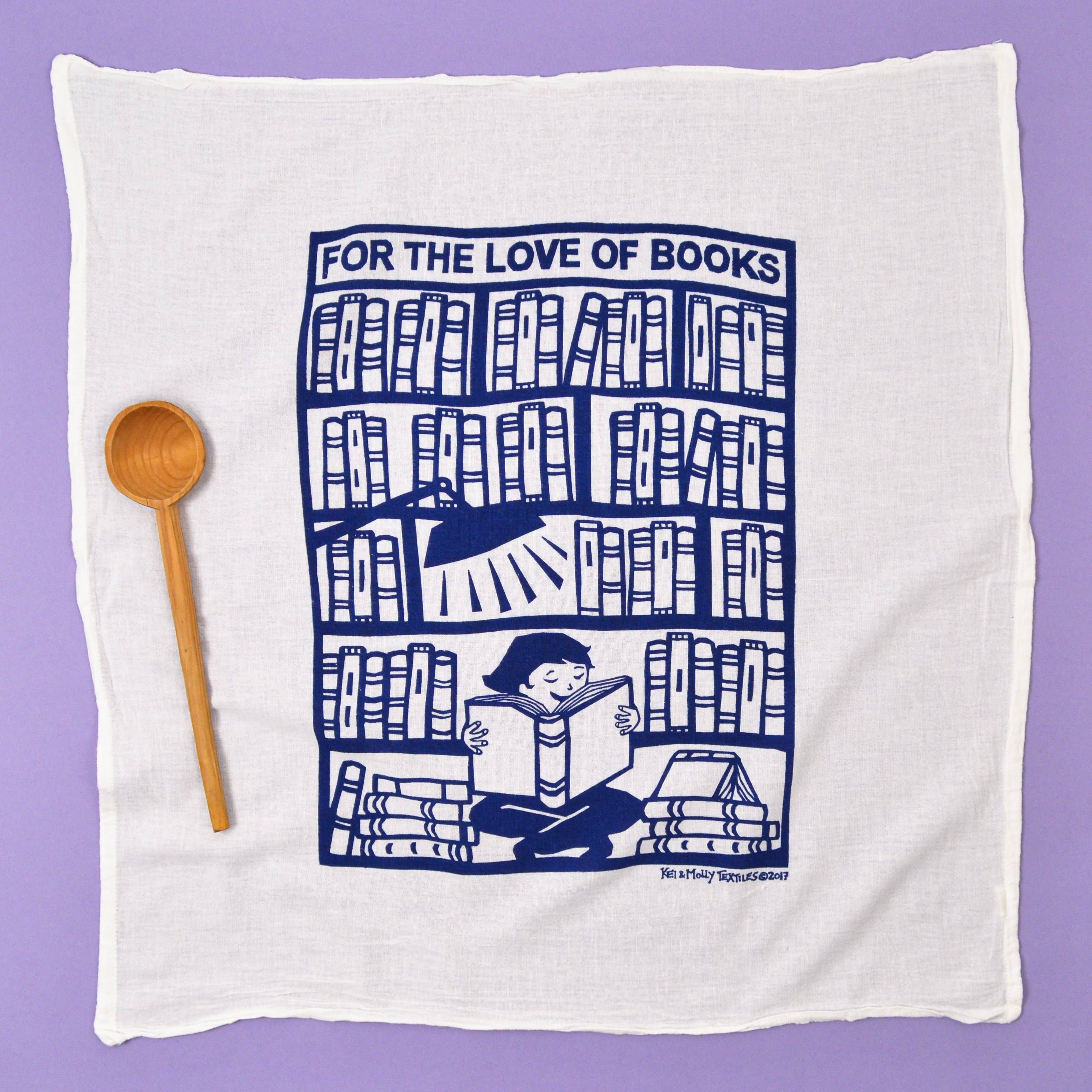 Indigo Flour Sack Dish Towel - Books for wholesale on Faire1