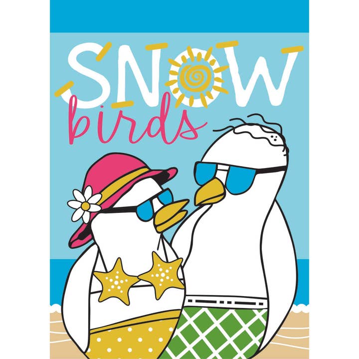 Garden Snowbirds Flag for wholesale by Cottage Garden