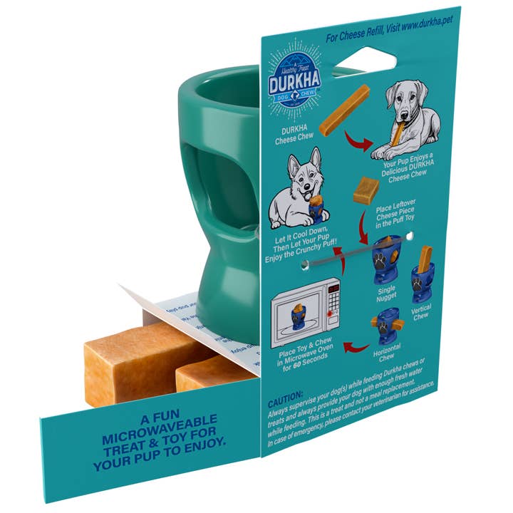 Durkha Dog Chew - Wholesale Pet Chew Toy - Dog - Durkha Puff & Fetch Toy - Microwaveable Yak Cheese Toy1