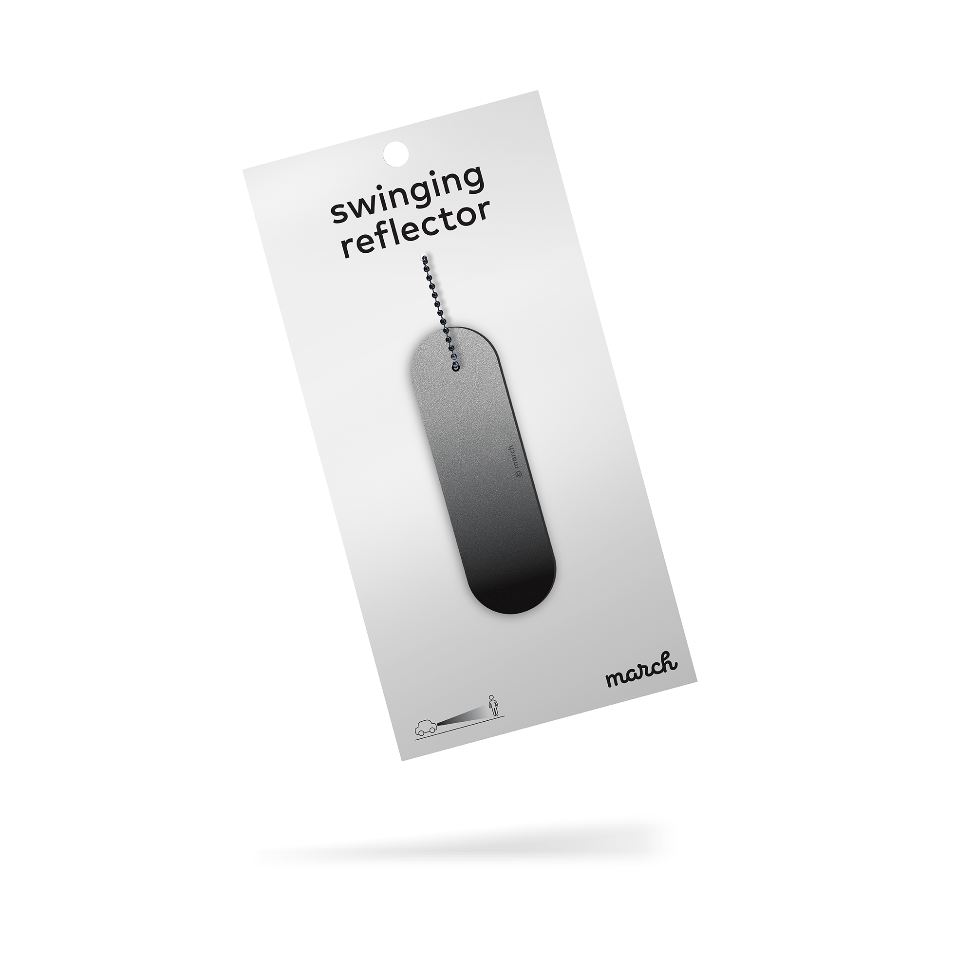 March design studio - Wholesale Keychain - Unisex - reflector LONG easy-to-hang9