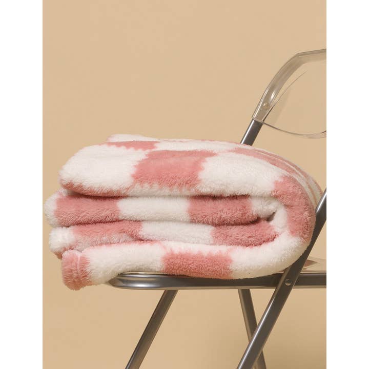 Sweetkama - Wholesale Throw Blanket - Home Coral Color Block Fleece Soft Blanket SKABL4090