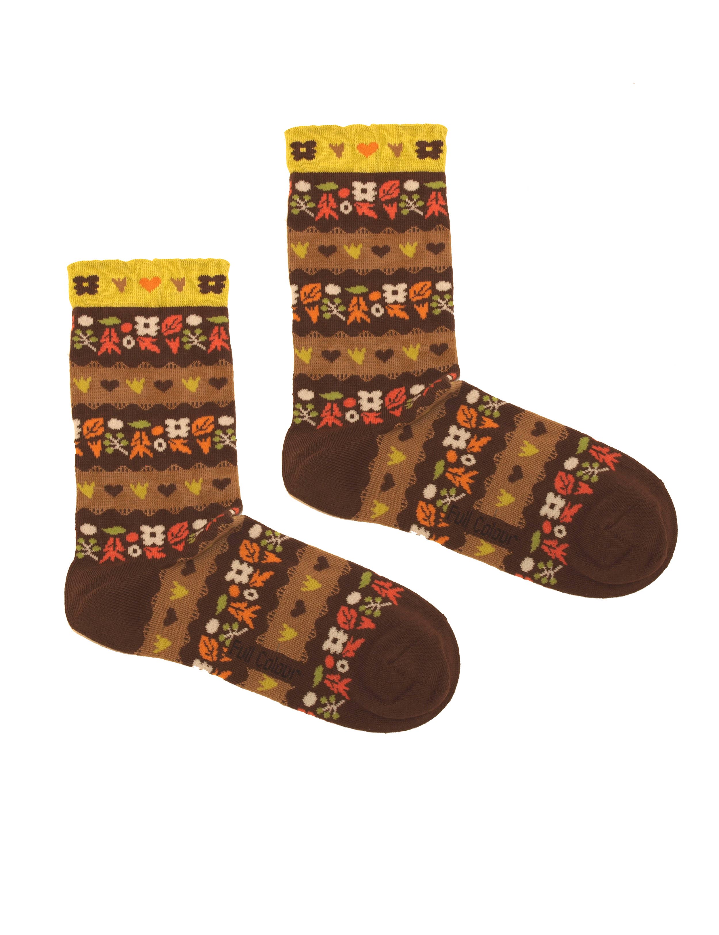 NEW FOLK BROWN SOCK for wholesale on Faire