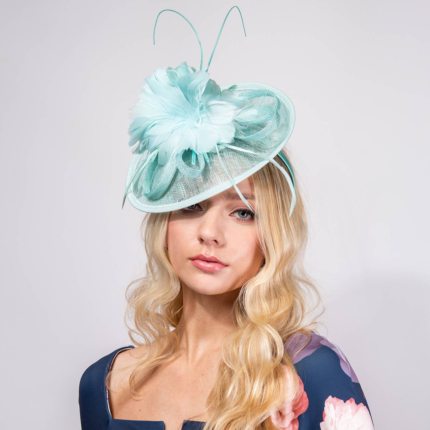 SP Sophia Collection - Wholesale Fascinator Hat - Women's - Feather Flower Sinamay Mesh Fascinator8