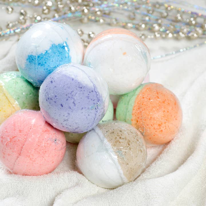 Bath Bombs 140g for wholesale by Little Luxuries Soapworks