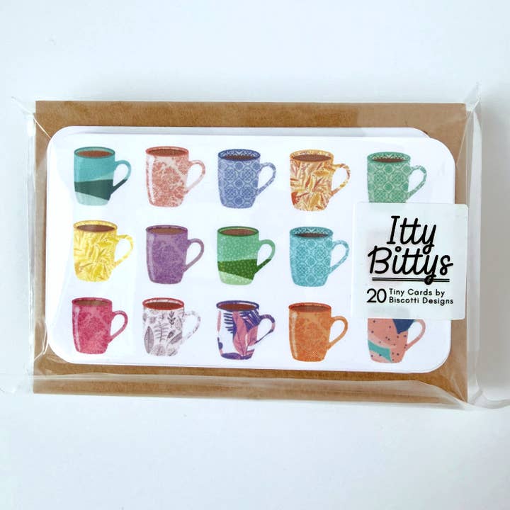 Coffee Mugs - Itty Bitty 20 Mini Card Set for wholesale by Biscotti Designs