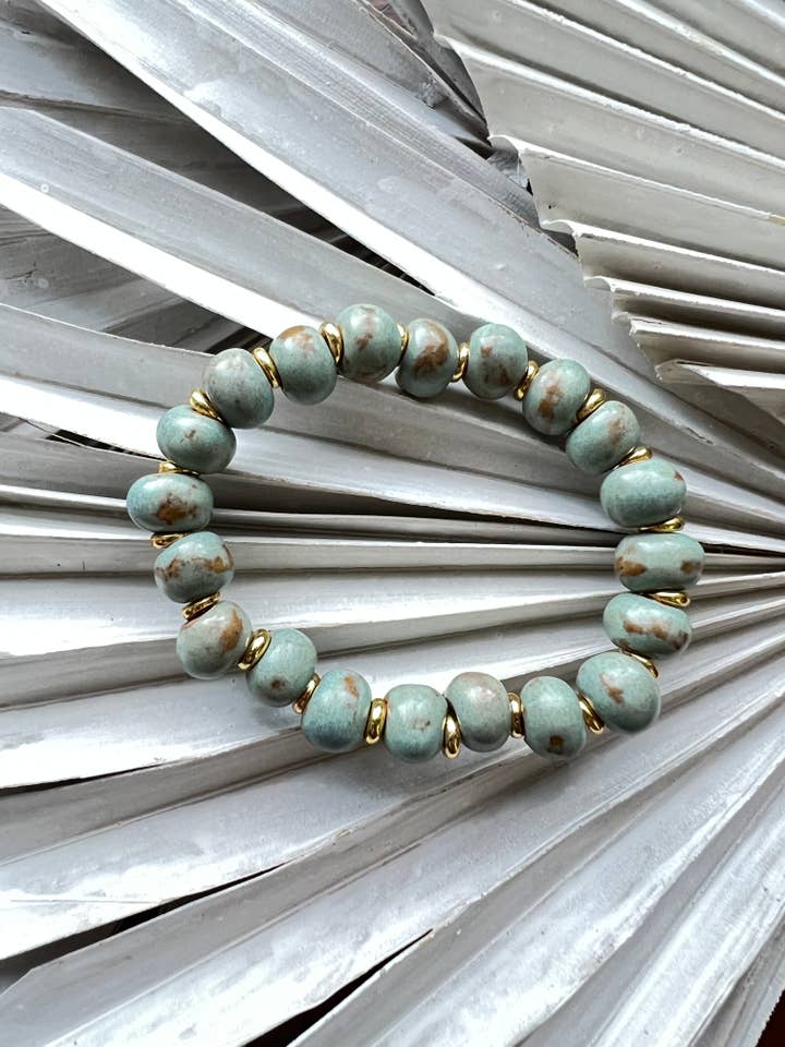Valley Bracelet - Rustic Teal for wholesale by Cedar and Cypress Designs