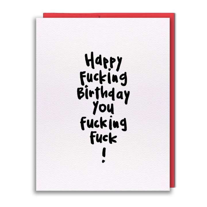 studio vcky - Wholesale Birthday Card - Greeting Card - Pen15 - HBD Fuck