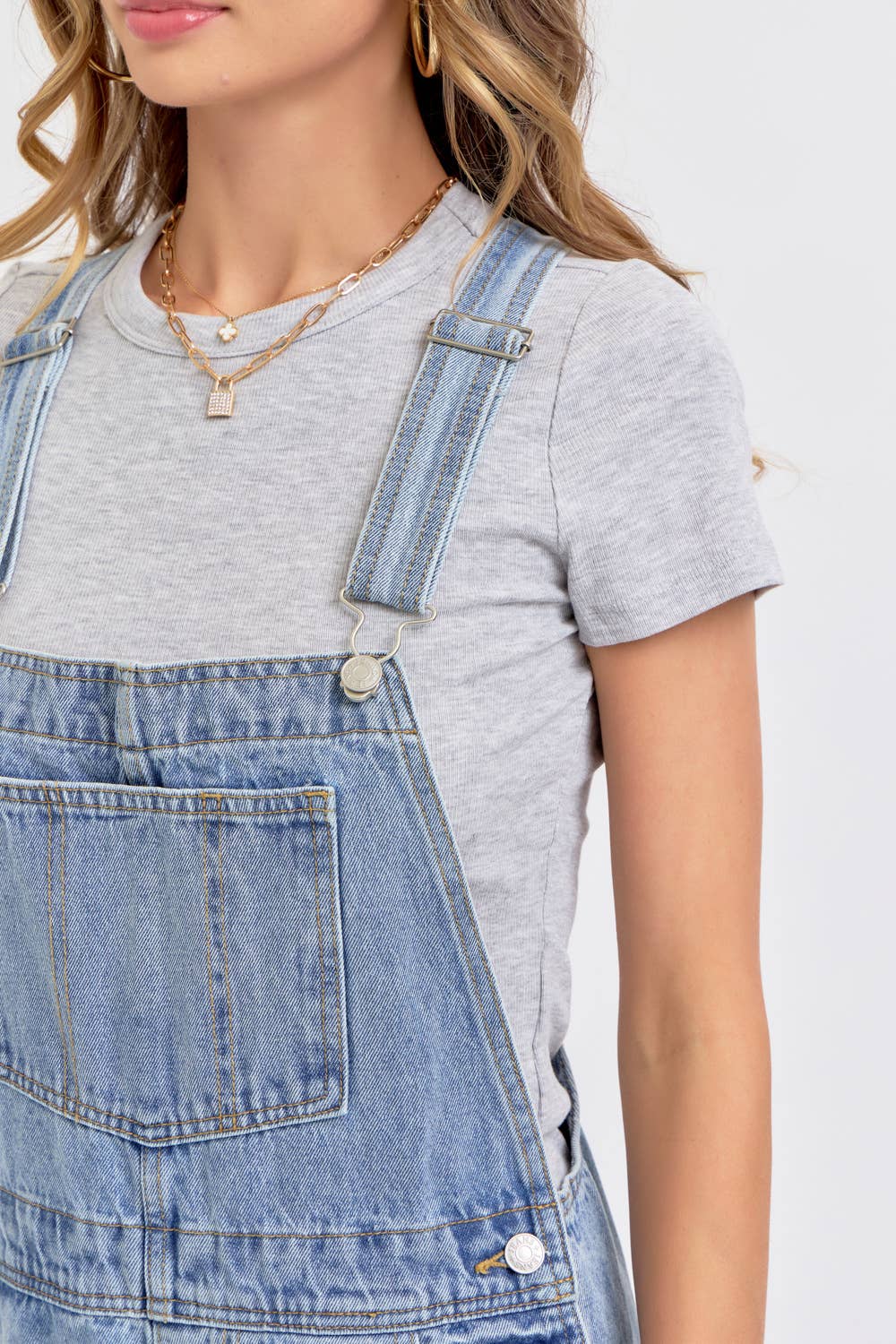 Sweet Lovely by Jen - Vente Salopette – femme - Salopette en denim intemporelle et essentielle3