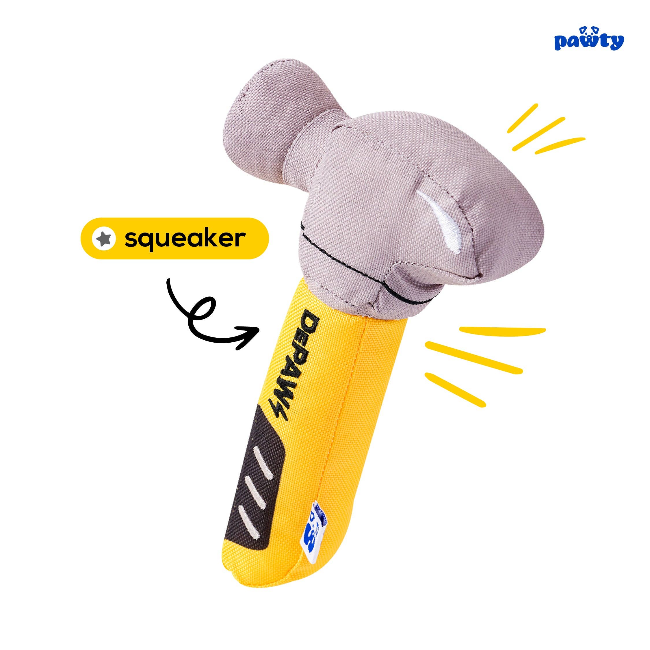 PAWTY Dog Toys - Venta al por mayor Peluche - Perros - Martillo de juguete para perros PAWTY3