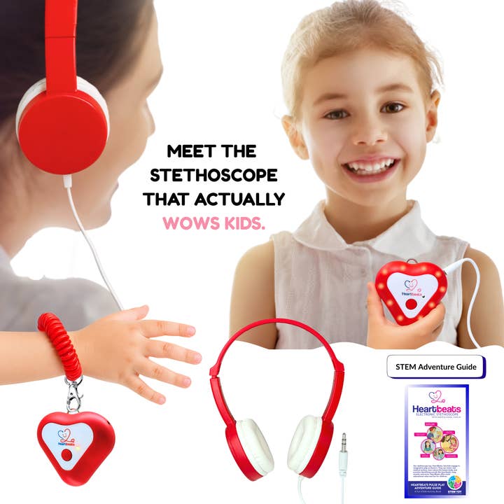 Heartbeats Electronic Stethoscope Toy For Kids ages 4+-STEM for wholesale by GKC Ventures LLC
