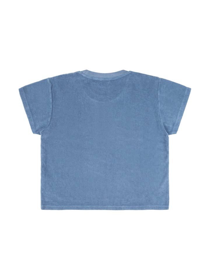 Matona - Wholesale T-Shirt - Women's - Terry T-Shirt / dusk blue