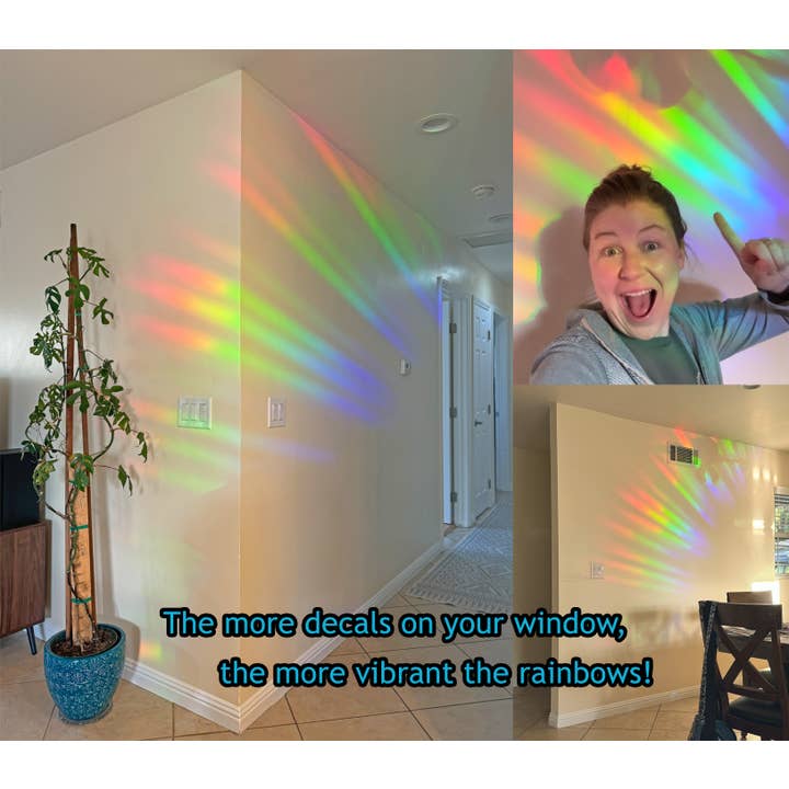 Art by Sharell - Wholesale Suncatcher - Cat on Moon Suncatcher Window Sticker Decal, Cat Lover Gift3