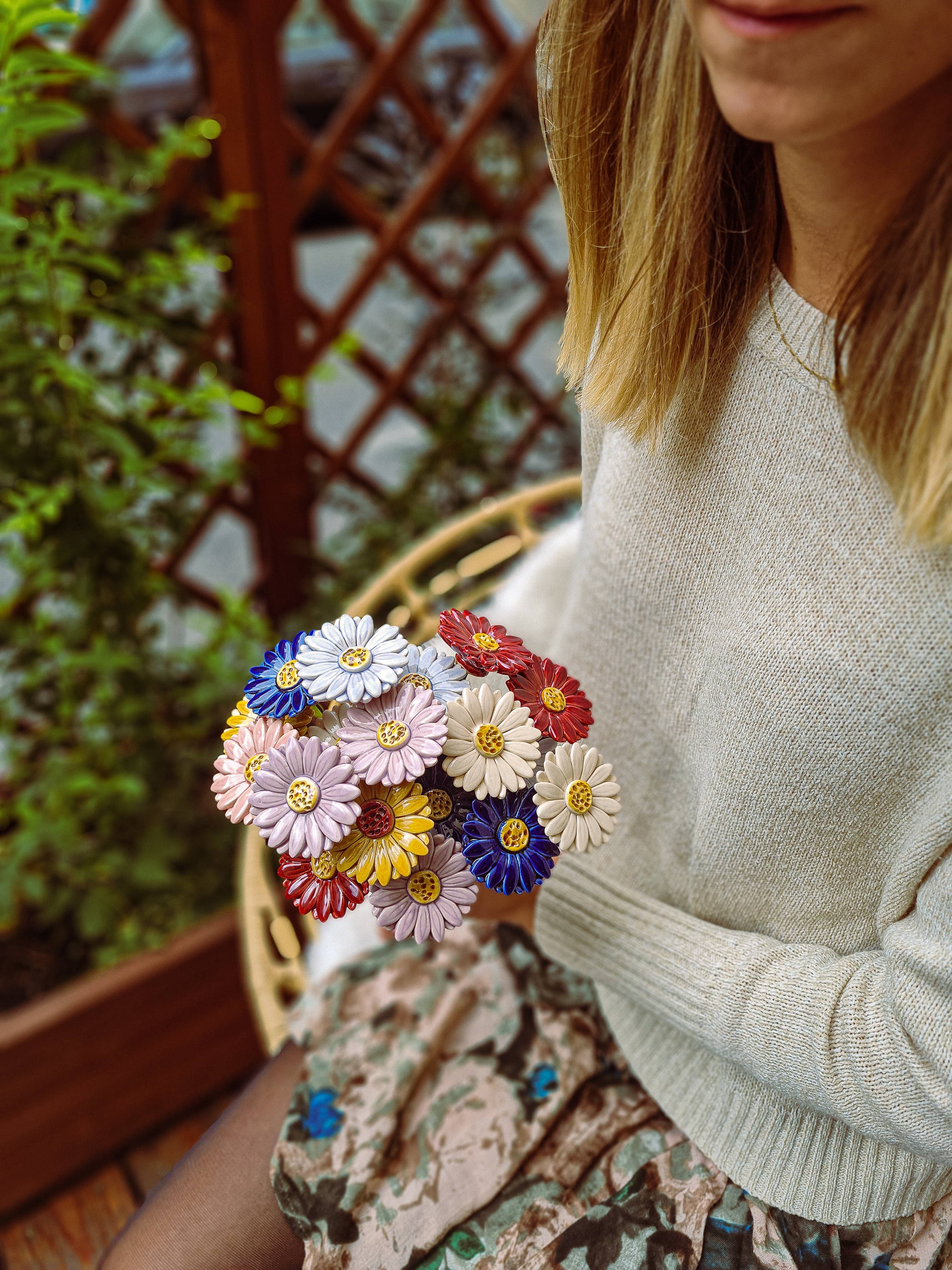 NaturoTheke – wholesale Artificial flowers – Gerbera diameter approx. 5 cm | 39 cm stem52