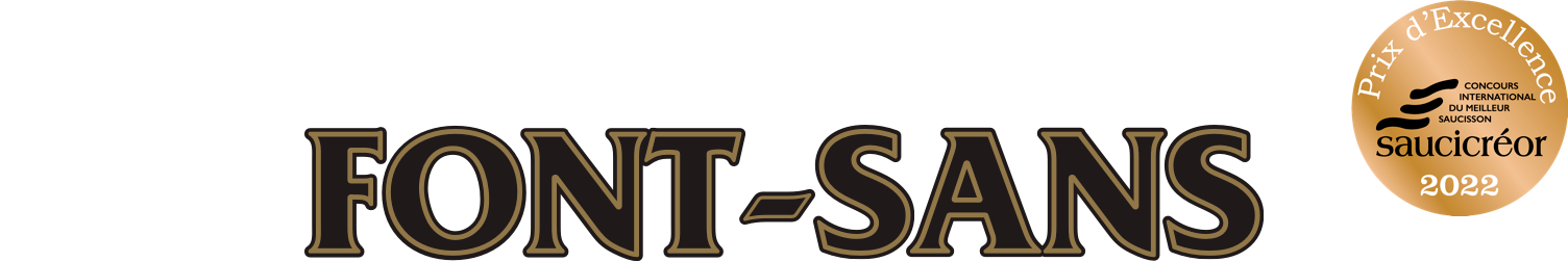 LuxFood-Shop - Wholesale Sausage - Gourmet peasant sausage with black garlic - Font-Sans5