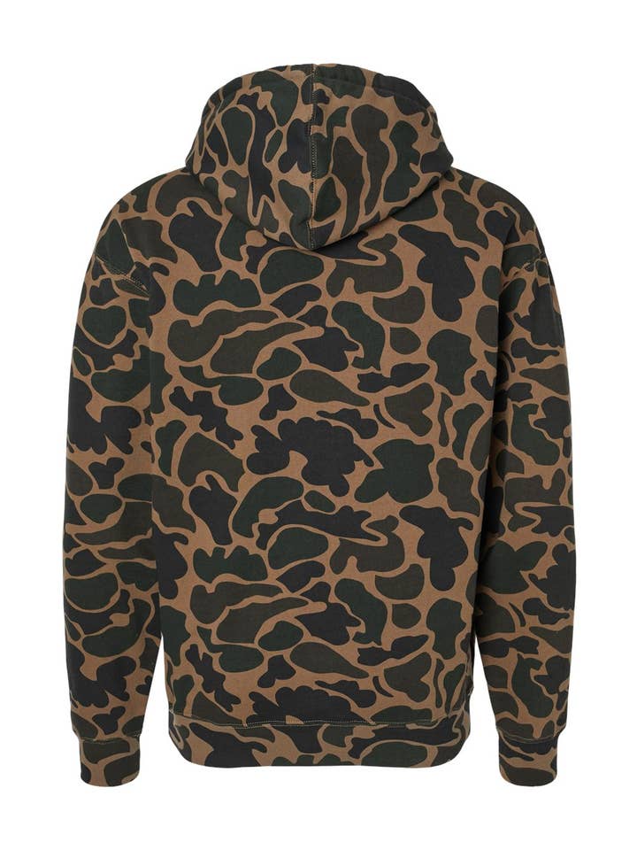Hooked & Tagged - Wholesale Hoodie - Men's - Old School Camo Logo Hoodie1