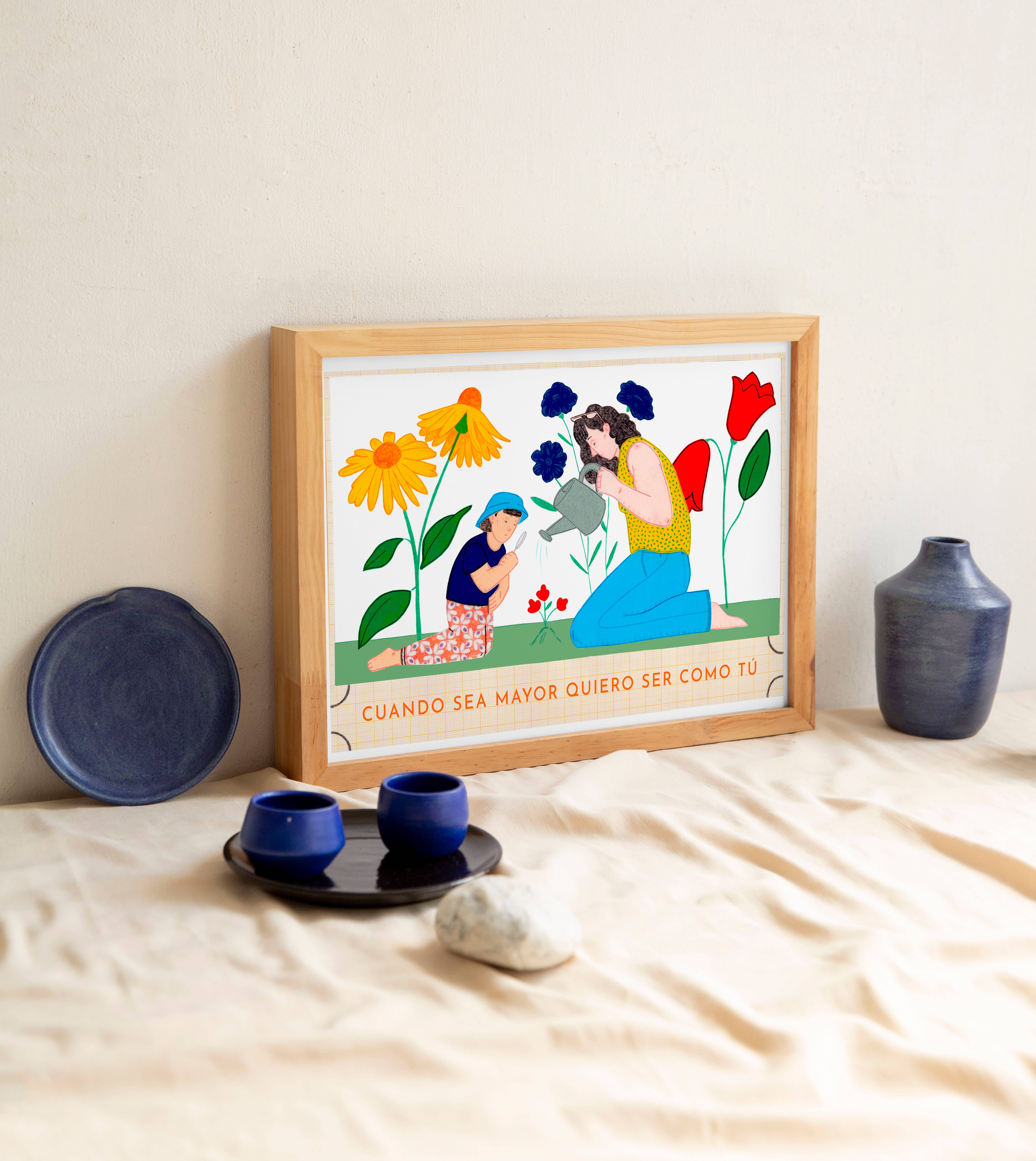 Colors al vent - Wholesale Art Print - Mother print1
