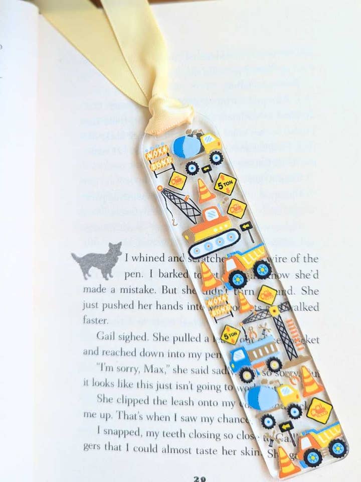 Work Zone Construction Bookmark for wholesale by Elegance Create