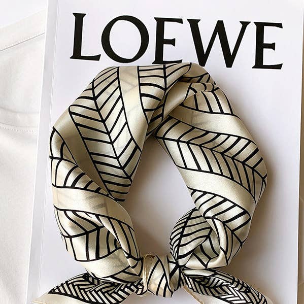 Bufanda a rayas de moda de ocio cuadrada para venta al por mayor de ShieldChic