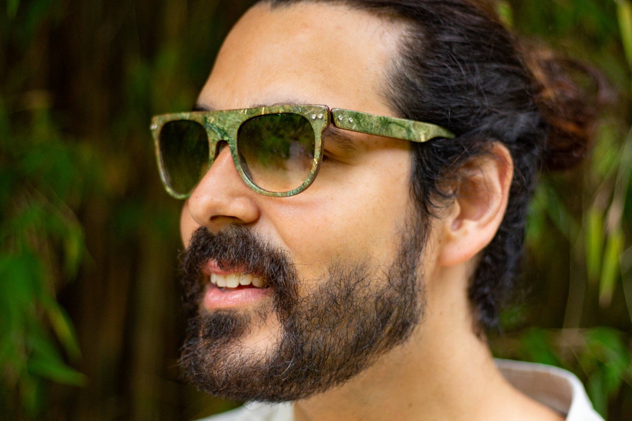 Hemp Eyewear - Wholesale Sunglasses - Unisex - GREEN Hemp lenses Sun Glasses 8000 BCE UV Handmade Eyewear5