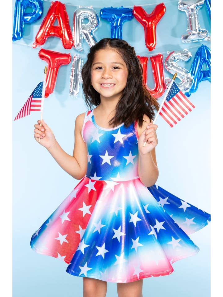 PixieLane - Wholesale Dress - Kids - Glitter Tank Super Twirl Dress35