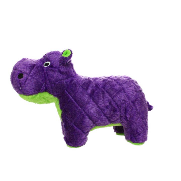 Tuffy Dog Toys - VIP Products – wholesale Pet squeaky toy – Dog – Mighty Safari Hippo - Purple, Plush, Squeaky Dog Toy