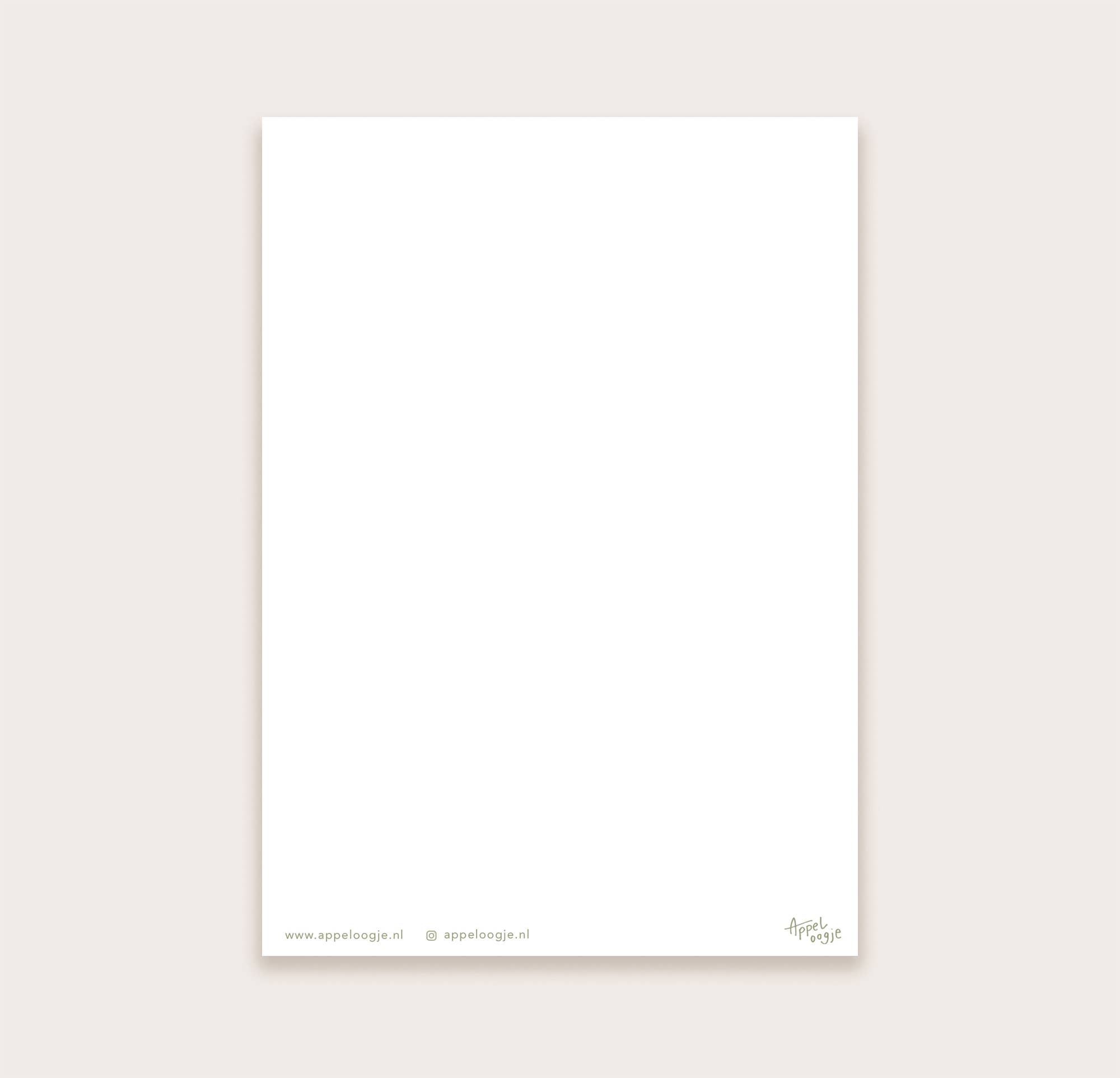 Appeloogje – Engroshandel Hverdagshilsen kort – Postkort ballerina3