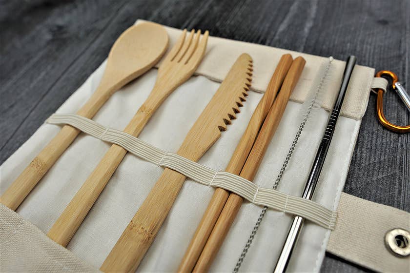 Refinement House - Wholesale Travel Utensil Set - Travel Bamboo Utensil Set4