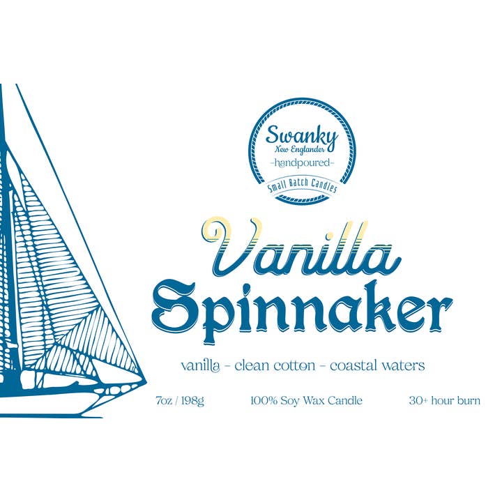 Swanky New Englander - Wholesale Jar/Filled Candle - Vanilla Spinnaker • Soy Candle2