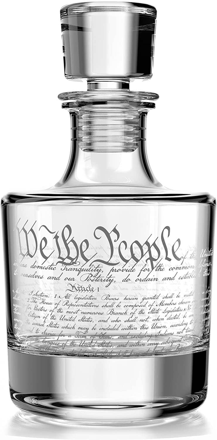 Old Southern Brass - Wholesale Decanter - Constitution of the United States Decanter Whiskey Glass Set2