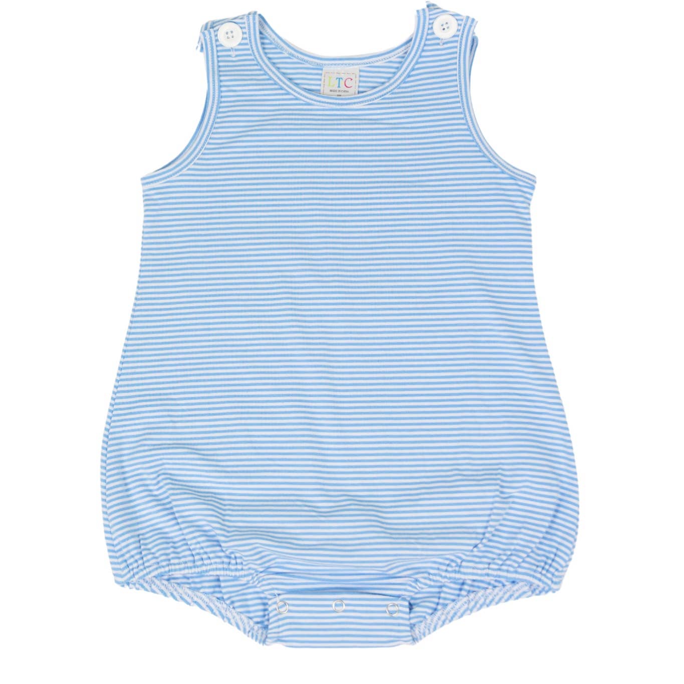 Love That Cotton - Vente Body (sans pieds) – bébé - Bulle en tricot unisexe - Micro-rayures bleu/blanc1