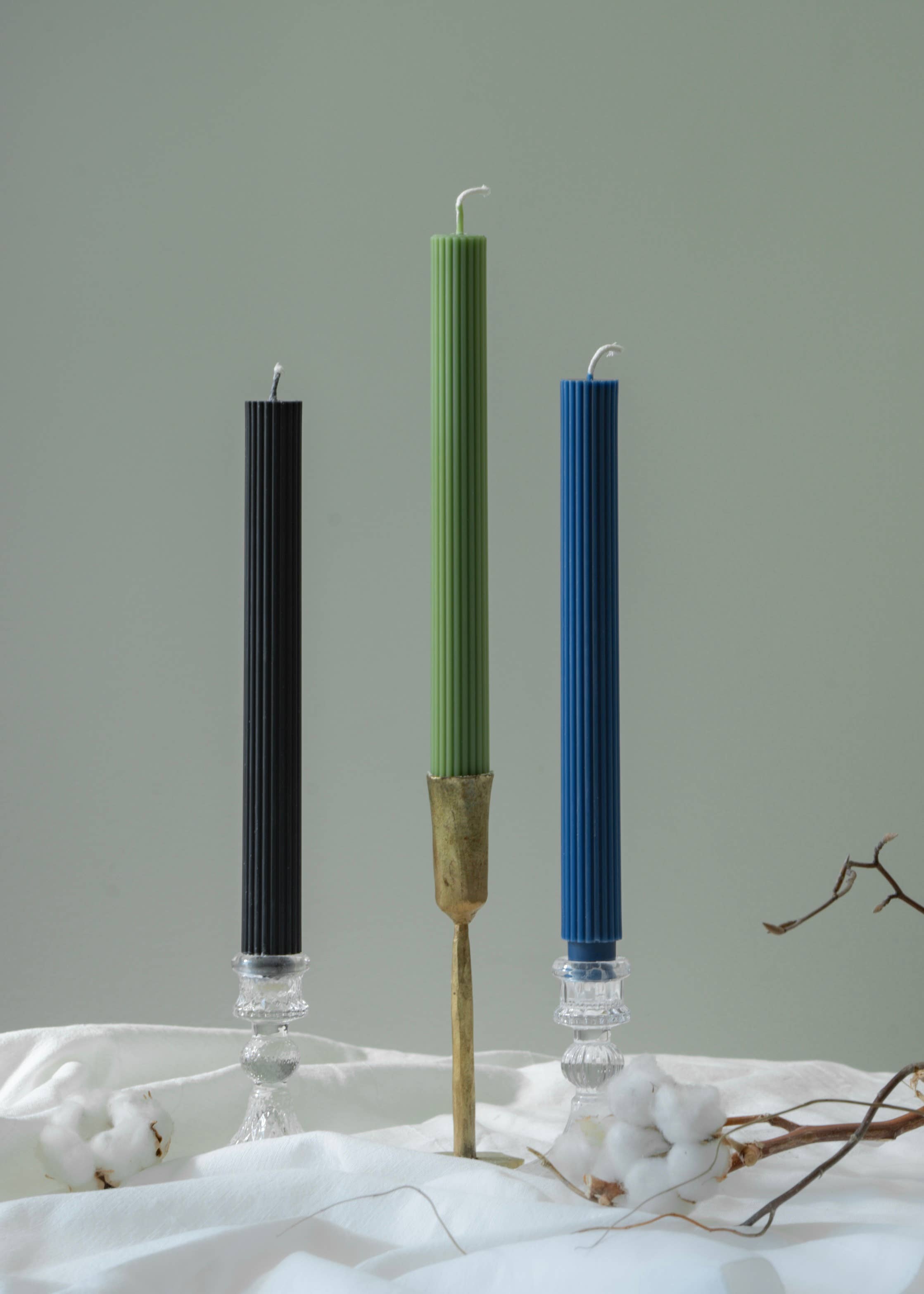 ZOETSTUDIO - Wholesale Tapered Candle/Candlestick - Ribbed Thick Taper | Beeswax & Soy Wax4