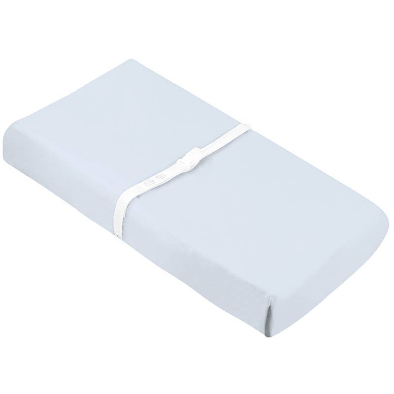Kushies Baby - Wholesale Changing Mat/Pad Cover - Baby - Change Pad Cover With Slits For Safety Straps Organic Jersey2