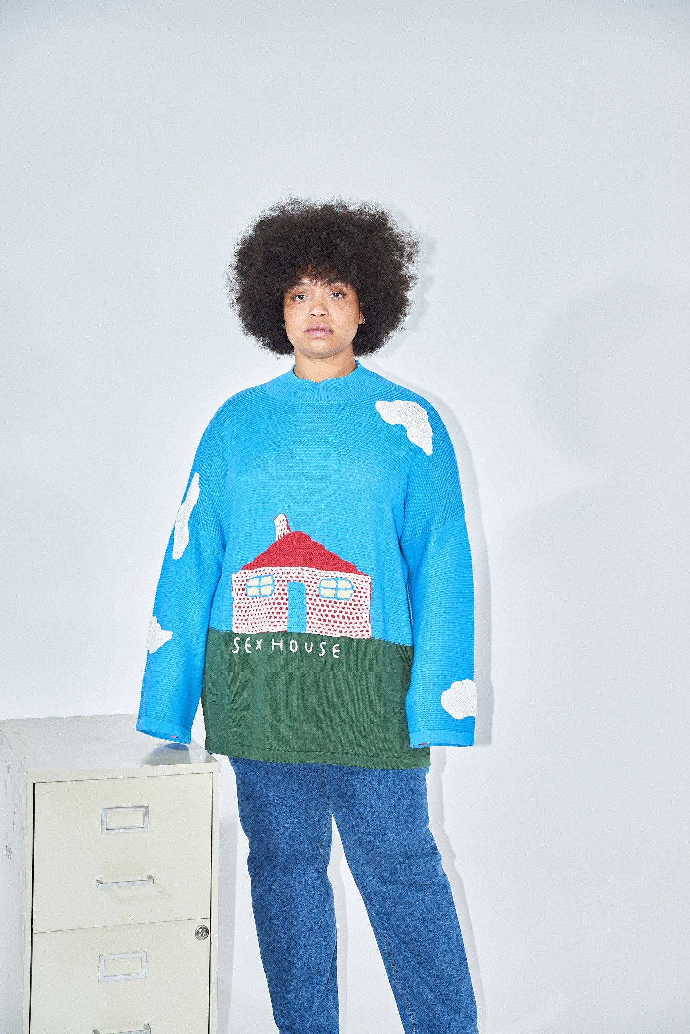 Fashion Brand Company - Vente Pull en maille – femme - Pull Sex House Unisexe Original2