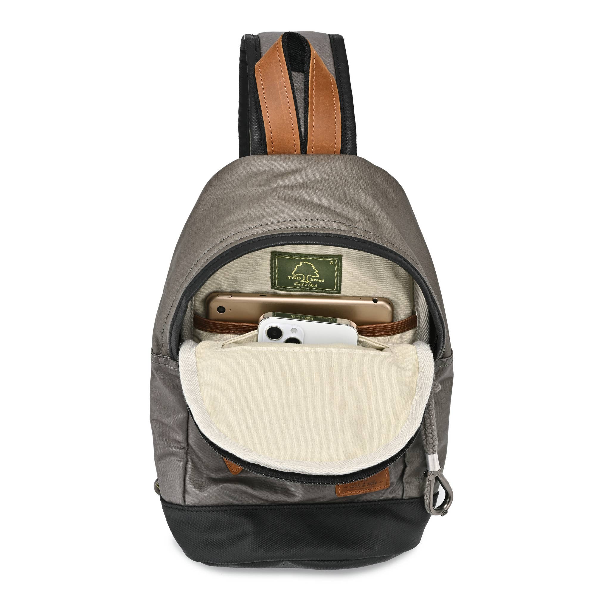 TSD Brand – Engroshandel Crossbodytaske - Dame – Urban Light Coated lærred slynge taske83