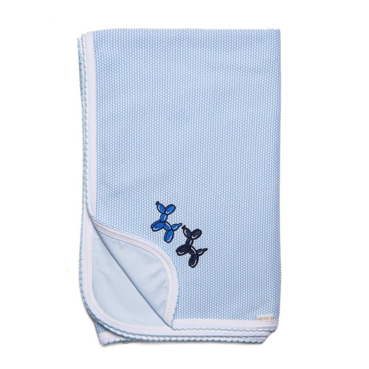 Manta para perros, diseño de palomitas azules para venta al por mayor de A Dodo Baby