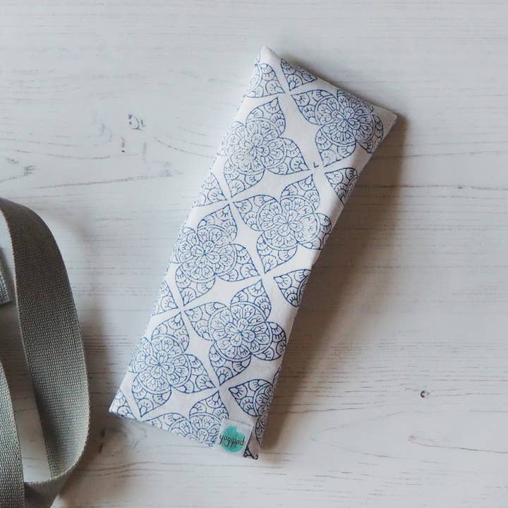 Eye Pillow - Filigree Flower - Blue for wholesale by Yogipod