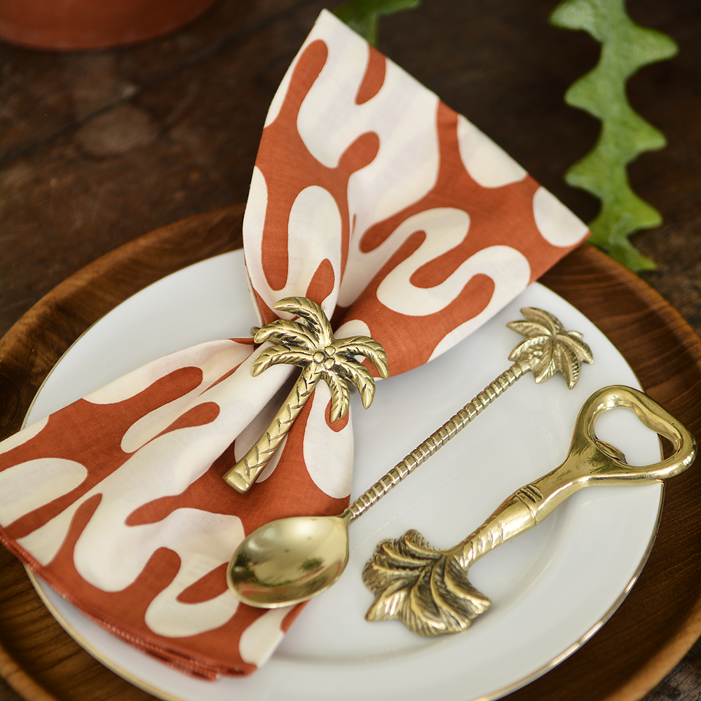 Balizen Direct from Bali - Wholesale Table Spoon (Cutlery) - Golden Bronze Teaspoons | Palm Tree2