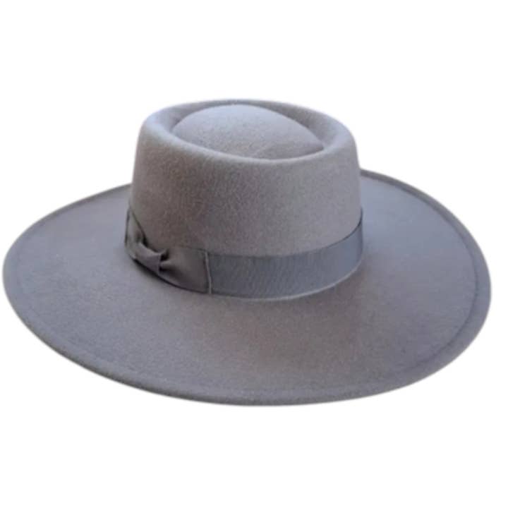 Portia Hat - Wholesale Boater Hat - Unisex - Vegan Felt Boater Hat with Ribbon – Chic & Timeless!13