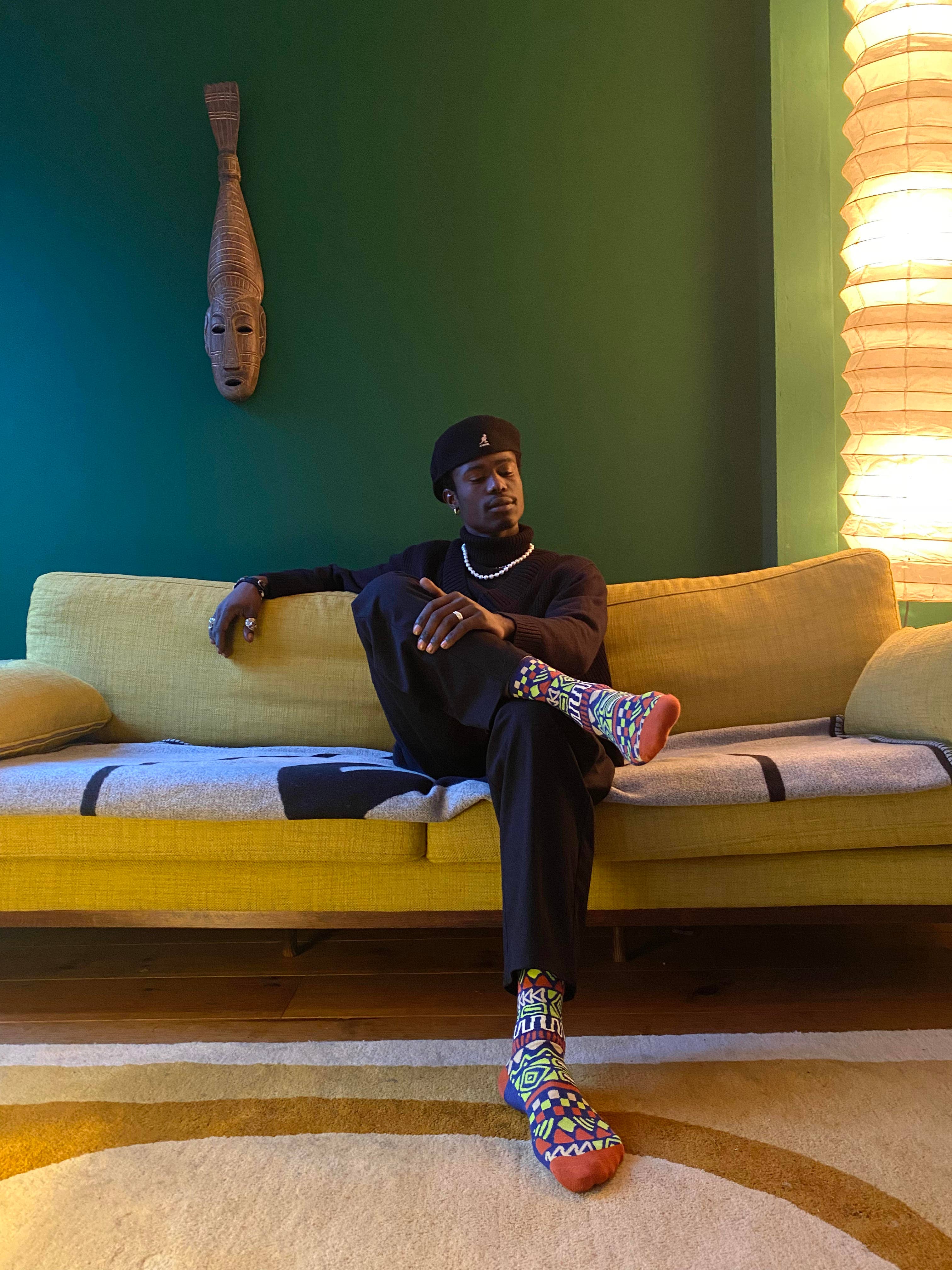 Olisha socks - Wholesale Socks - Unisex - Sema Sodalite blue - Organic Cotton Socks3