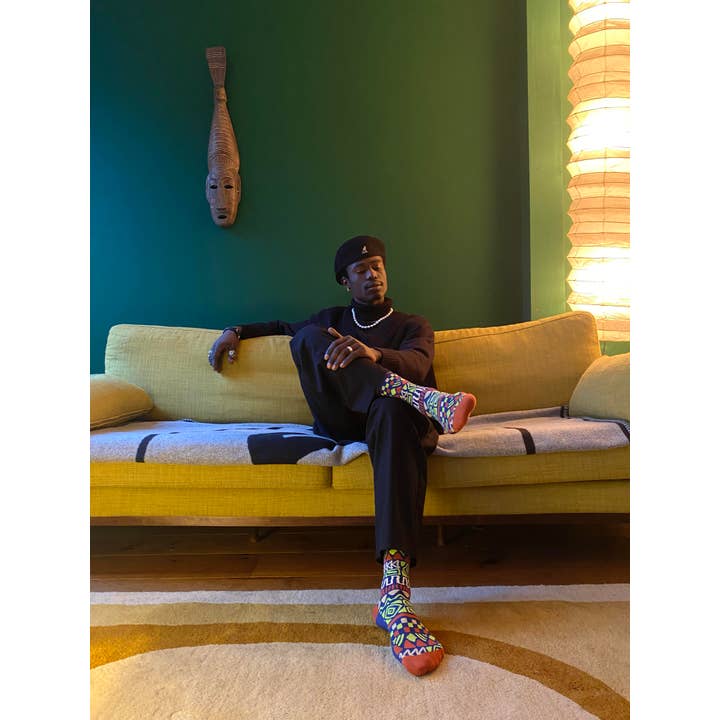 Olisha socks - Wholesale Socks - Unisex - Sema Sodalite blue - Organic Cotton Socks3