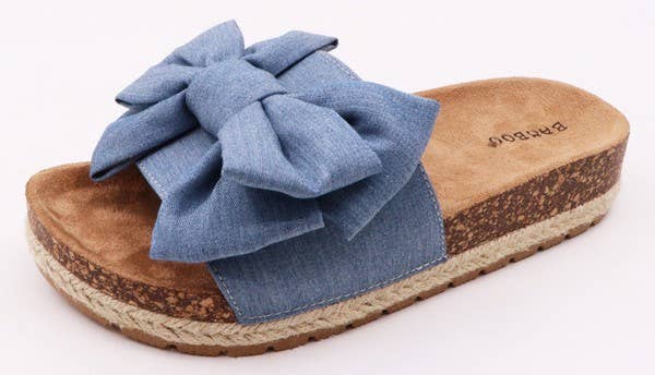 Andrea Bijoux – wholesale Sandals – Women's – PLATFORM CORK BIG RIBBON 0