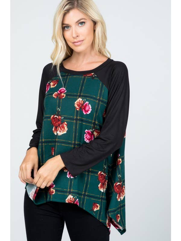 Rose Mellow Fashion - Venta al por mayor Túnica - Mujer - Jersey a cuadros Shark Bite Tunic14