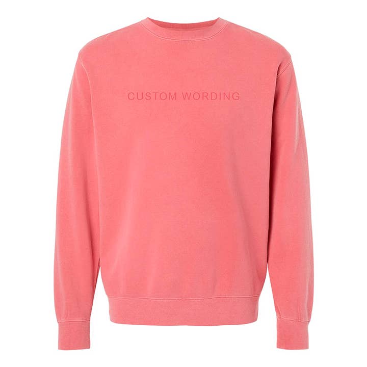 Jupmode - Wholesale Graphic Sweatshirt - Unisex - Custom Embroidered Tone on Tone Sweatshirt7